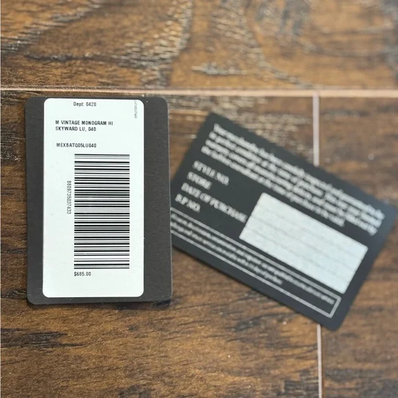 Authentic MCM Men’s Skyward Vintage Monogram High Top Sneakers - Picture 7 of 7